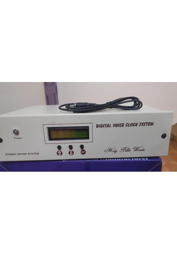 Digital voice clock system